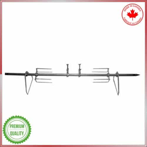 Complete Spit pole with 4 prong clamps and leg brackets